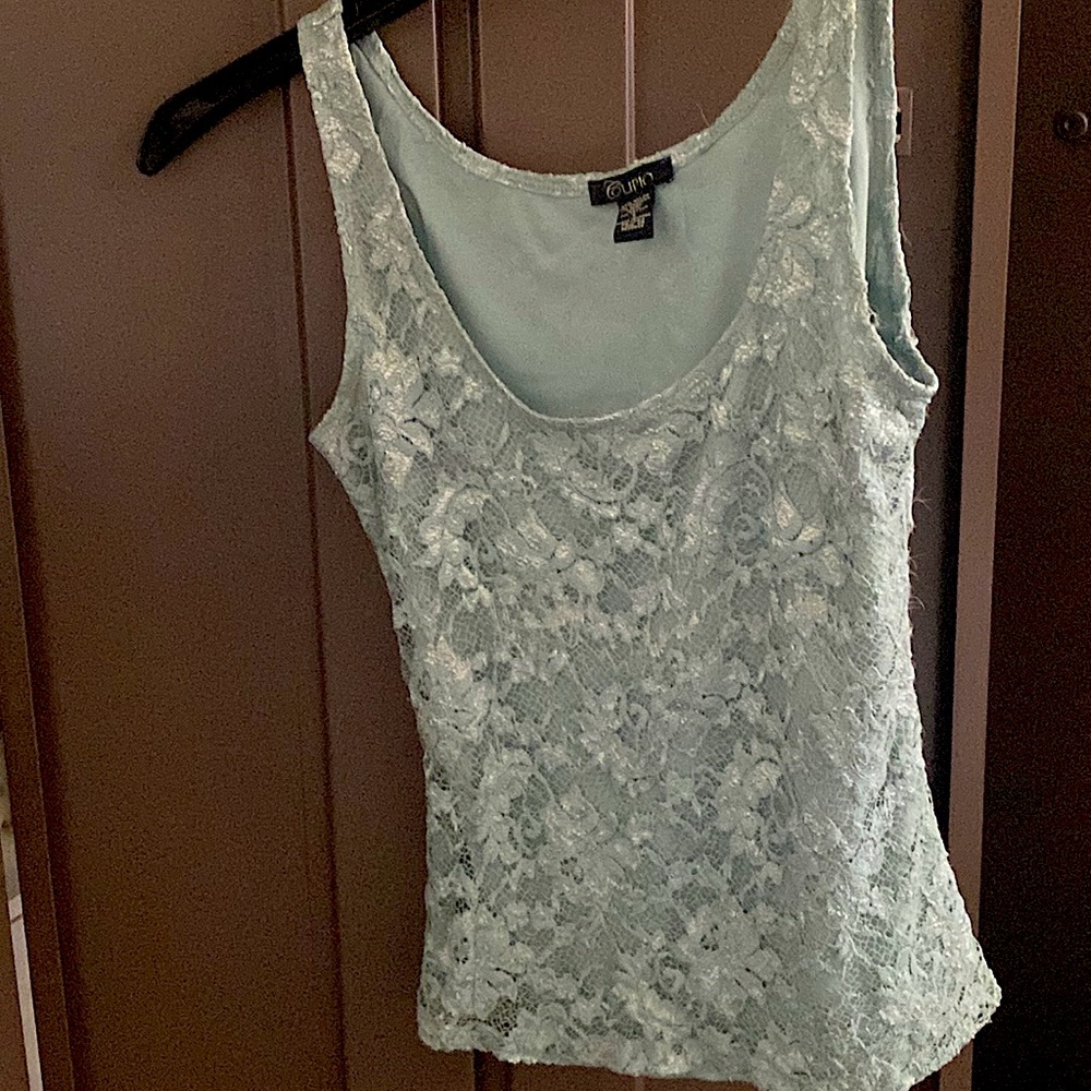 CUTE corset like lace top.